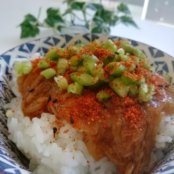 ぶっかけ！なめたけ丼